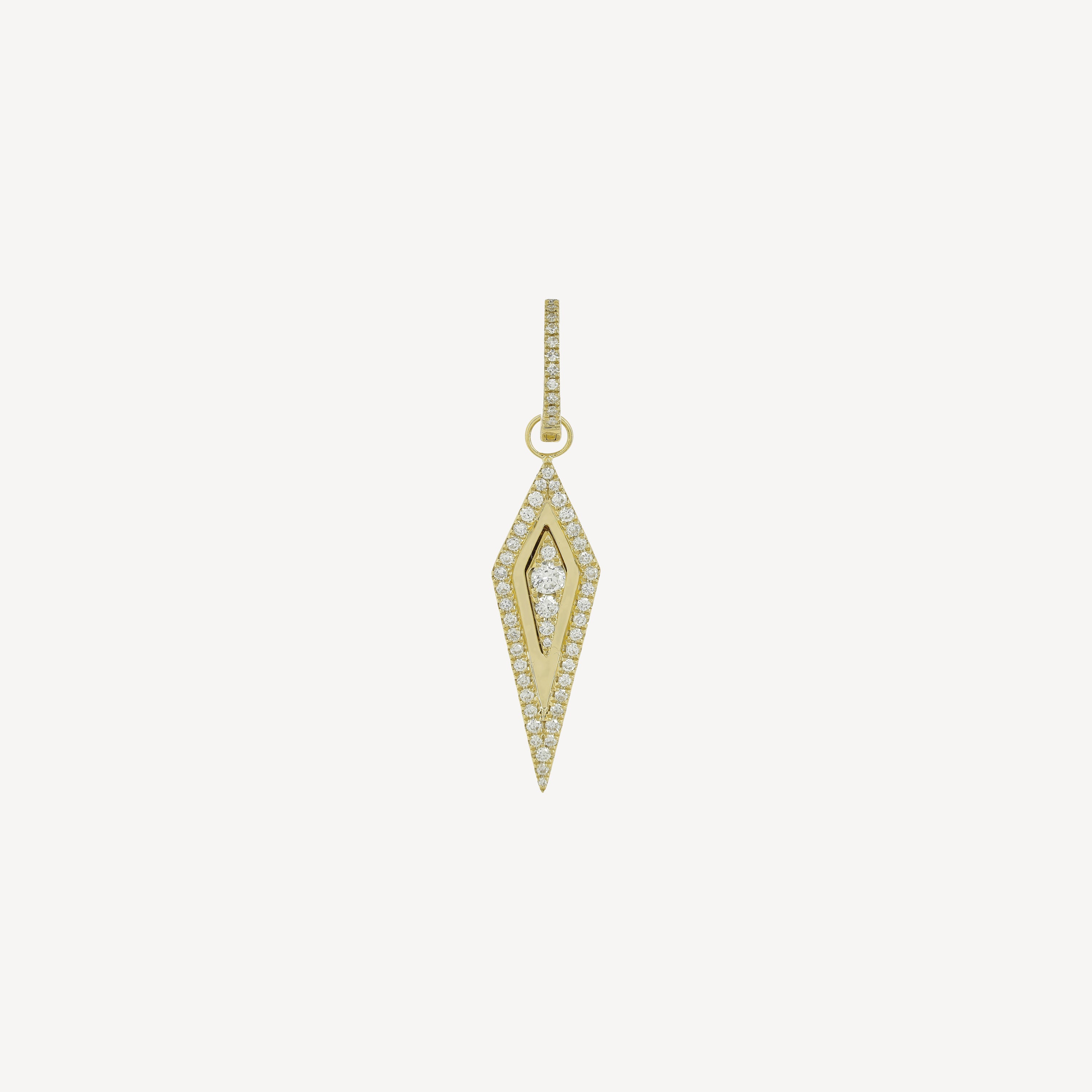 Delight and Sharp XL Yellow Gold Earring