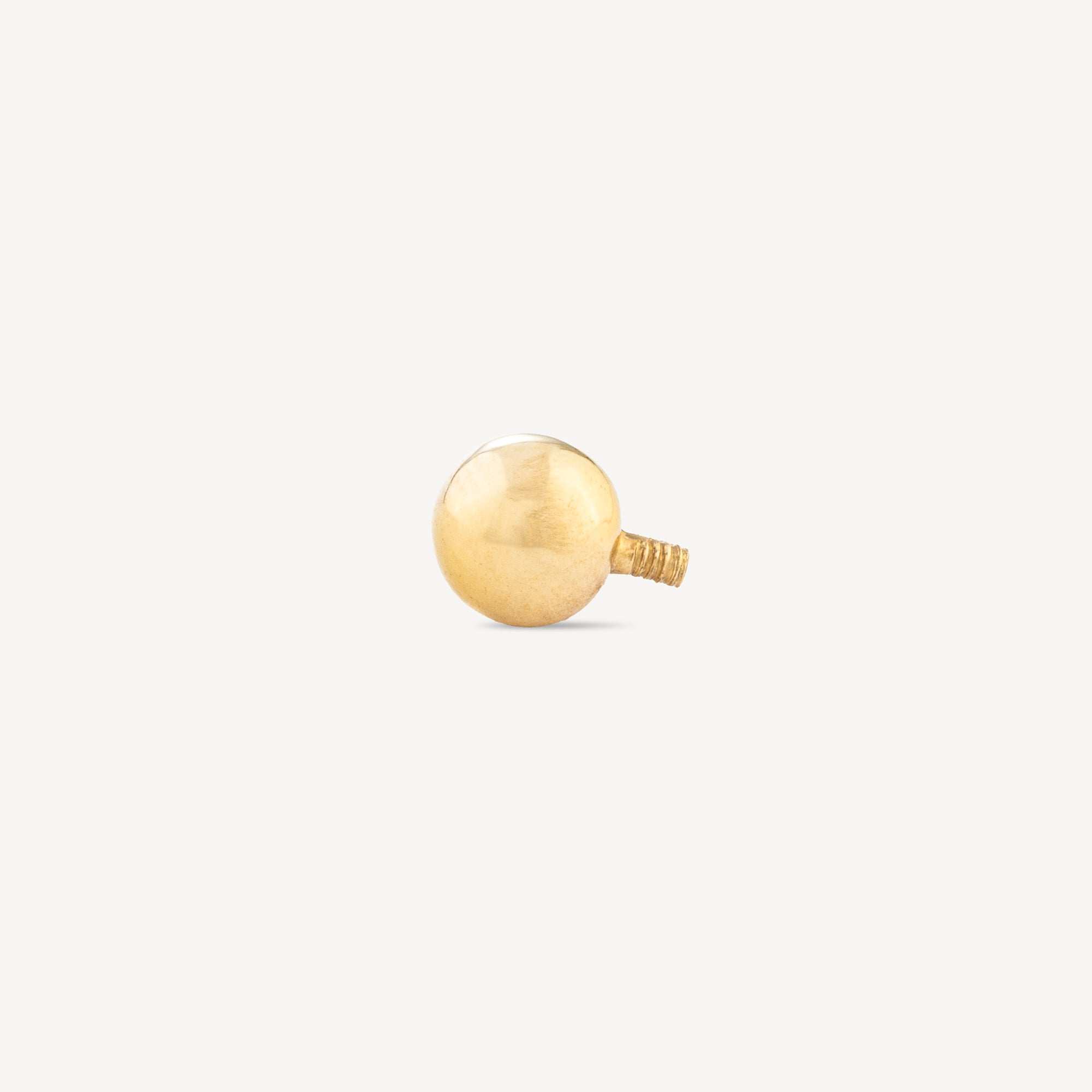 Bauchnabelpiercing-Kugel, 4 mm, Gelbgold