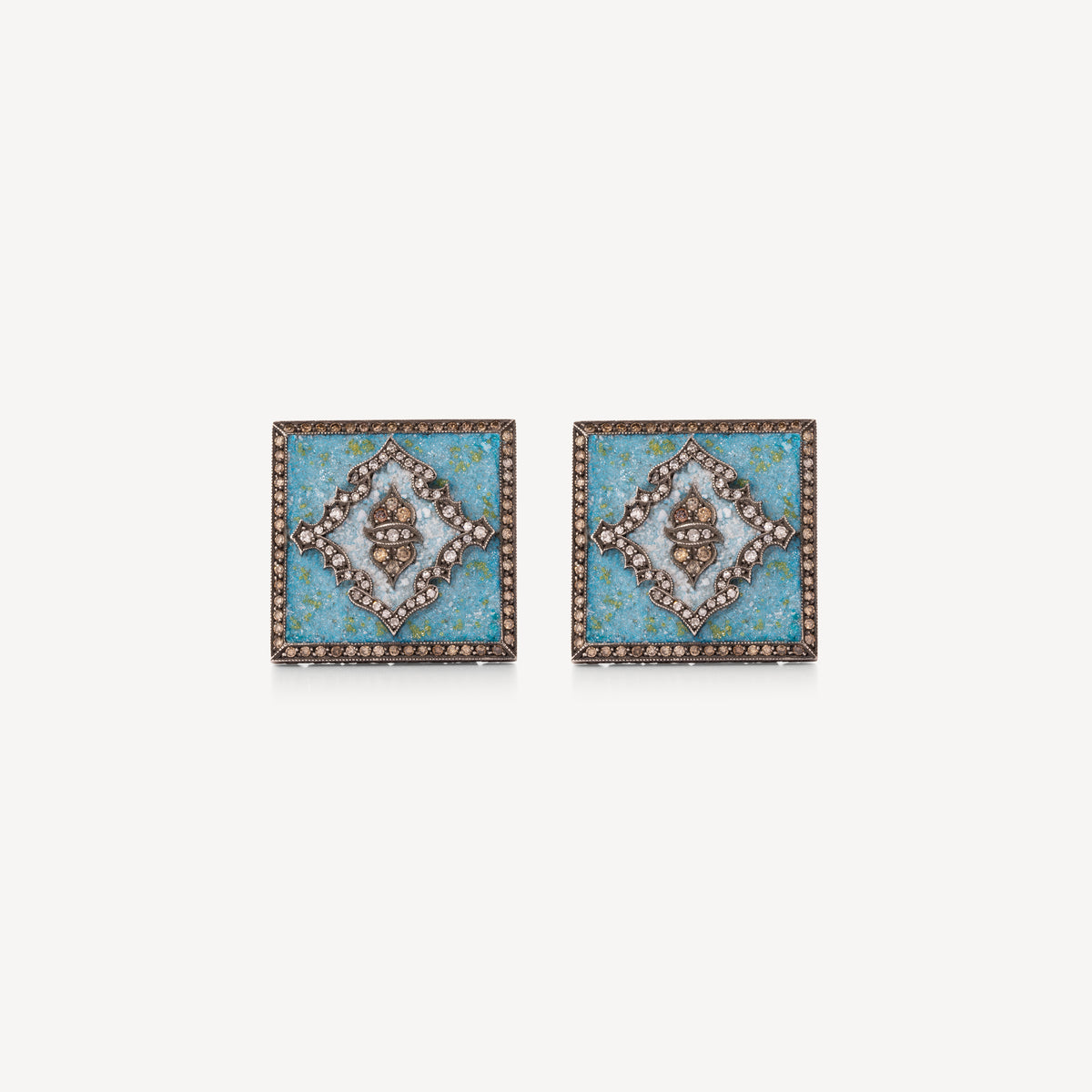 Boutons de Manchettes Turquoise Oasis