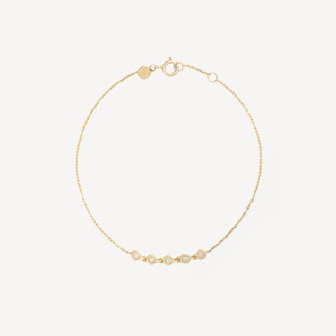 5 Diamond Bracelet Yellow Gold