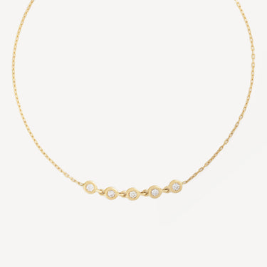 5 Diamond Bracelet Yellow Gold