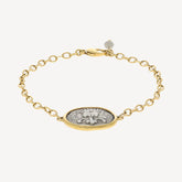 Gray Lion Star Medal Bracelet