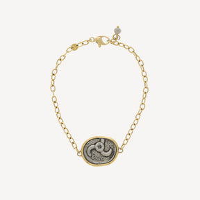 Gray Lion Star Medal Bracelet