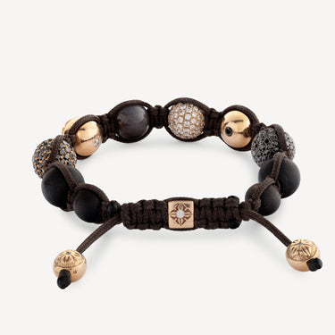 Bracelet Pearls Rose Gold Diamonds and Sapphires