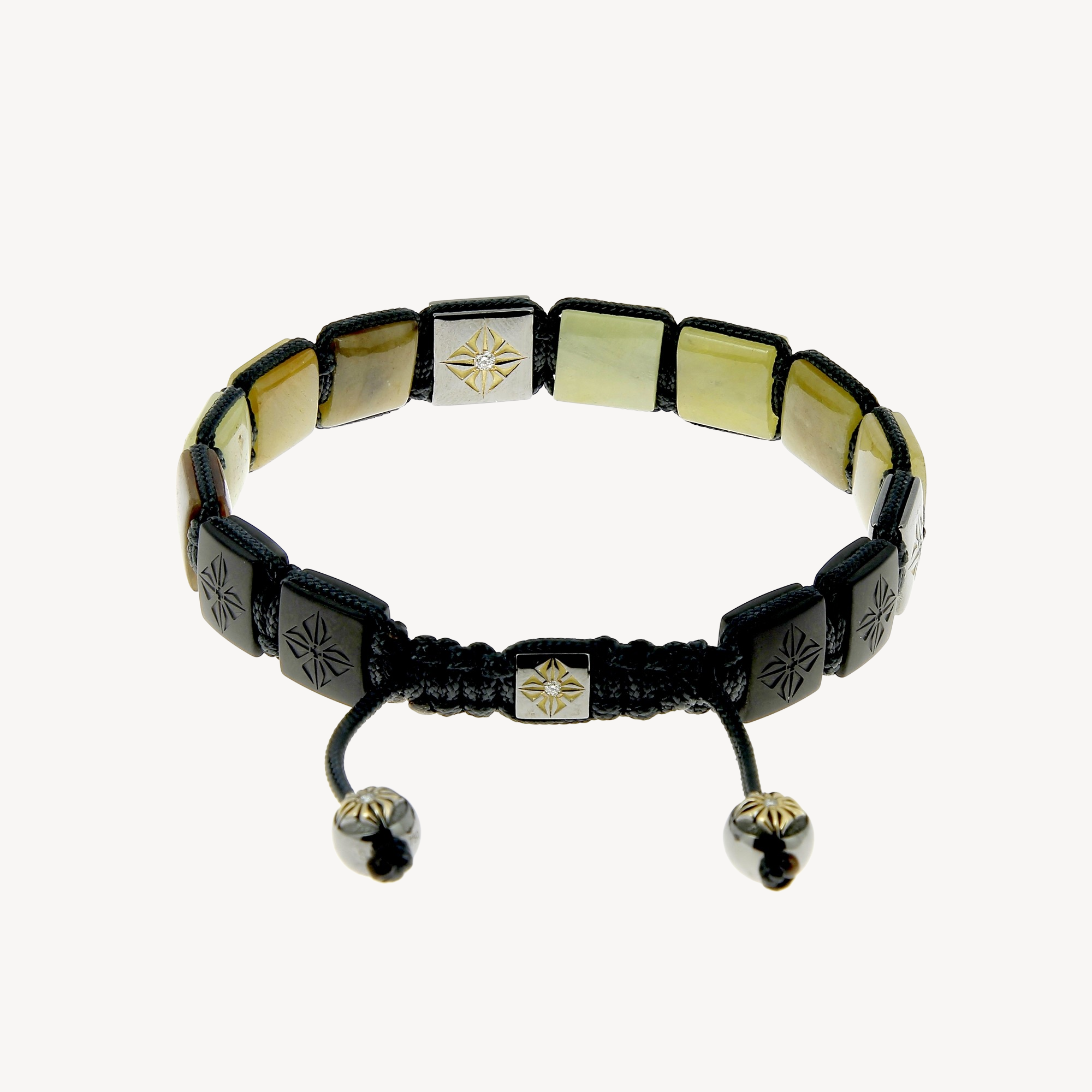 Yellow and Brown Sapphire Bracelet