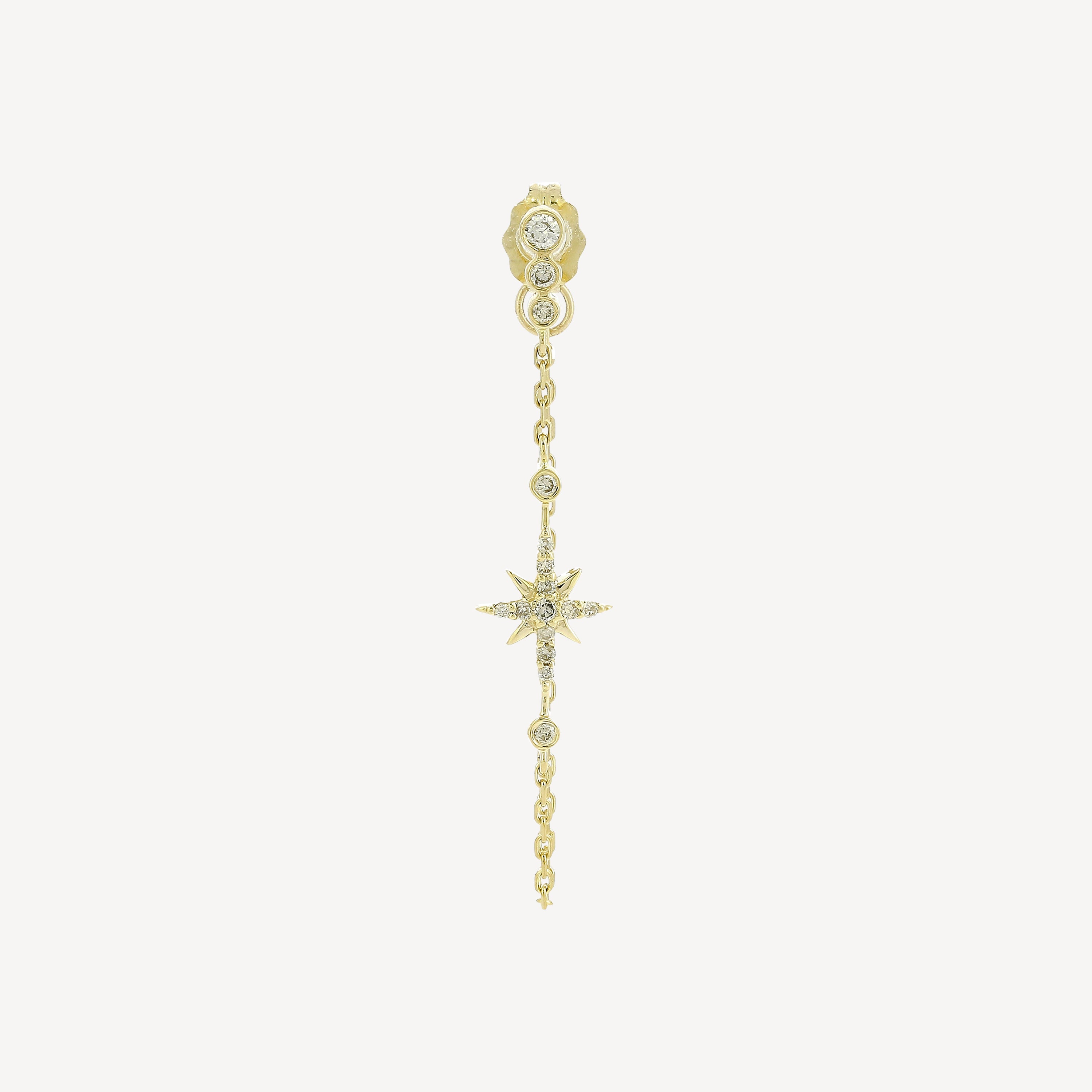 North Star Chain Earring