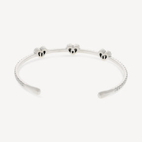 Bracelet Coeur Or Blanc