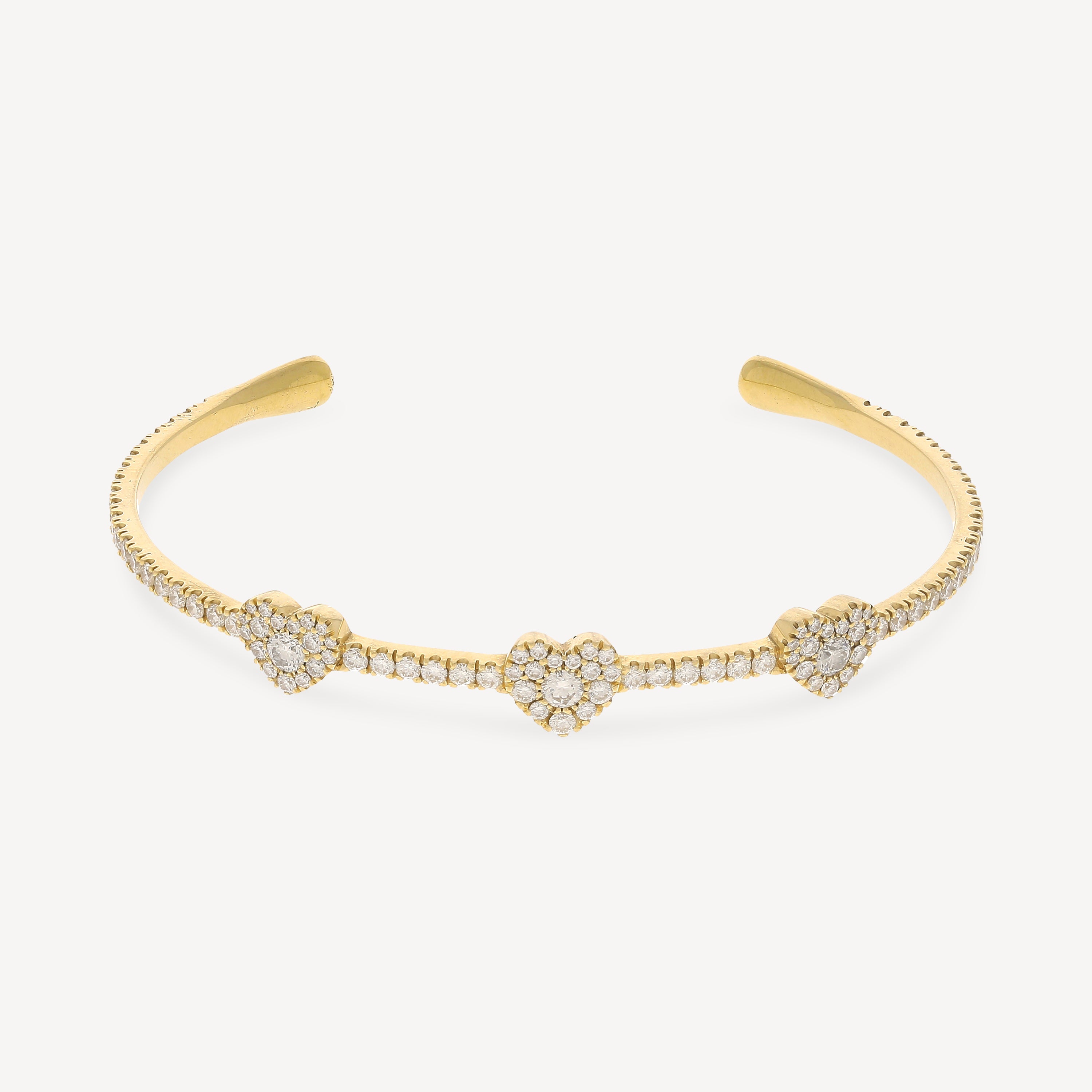 Yellow Gold Heart Bracelet