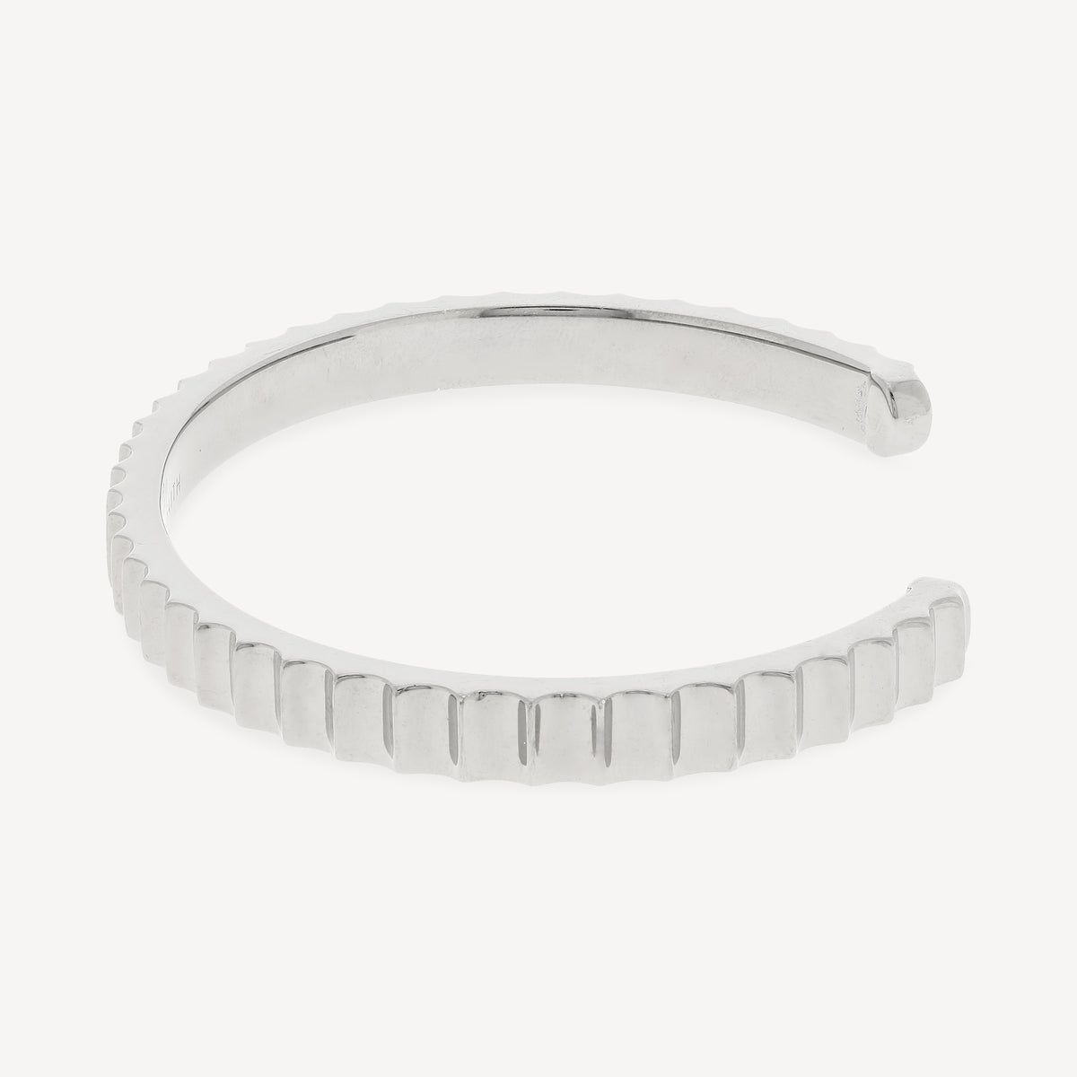 Bracelet CII Silver and Black Rhodium Jumbo Fluted
