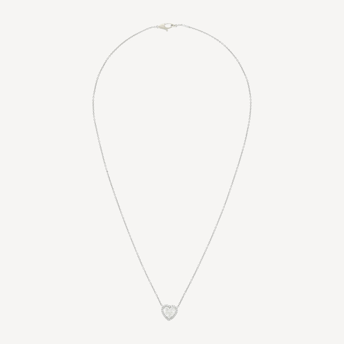Emerald Creation Necklace with Heart Pendant