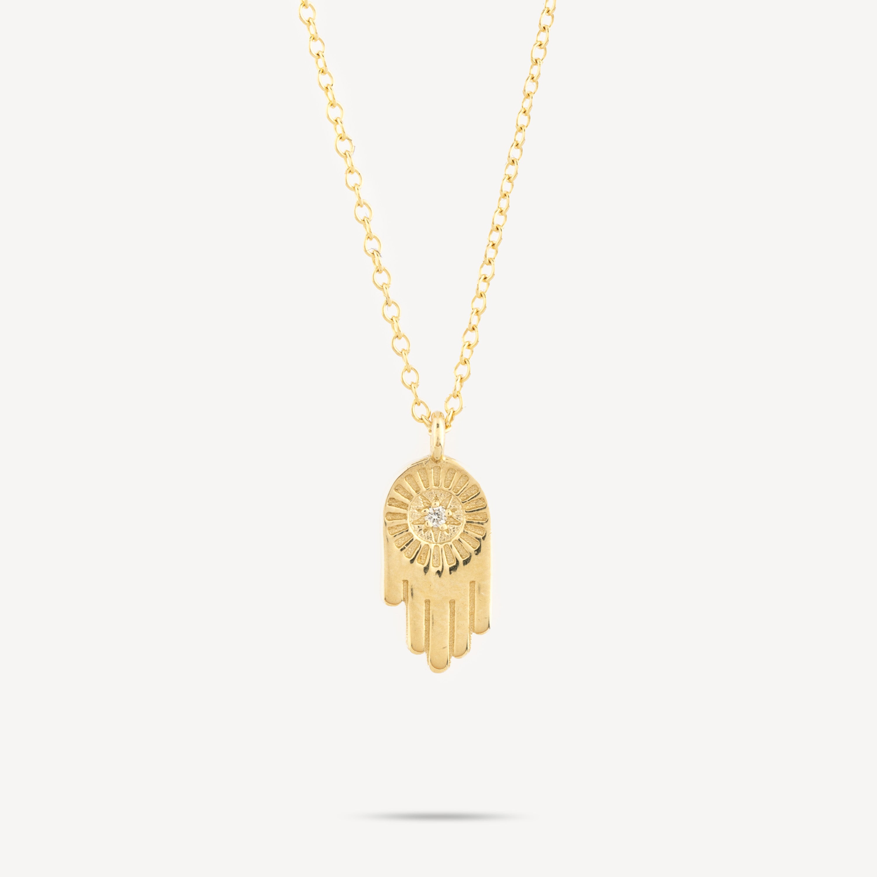 Hamsa-Gold-Diamant-Halskette