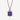 Lapis silver gold and diamond necklace