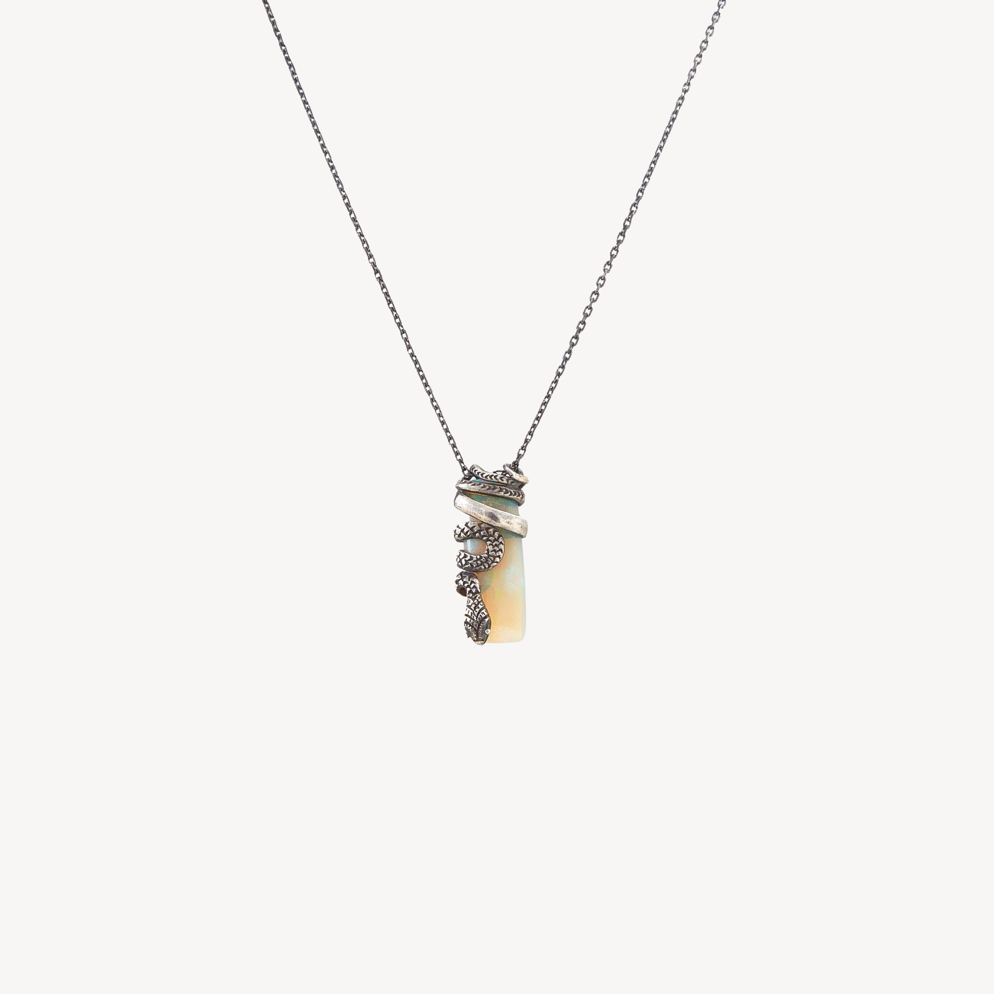 Opal-Schlangen-Halskette