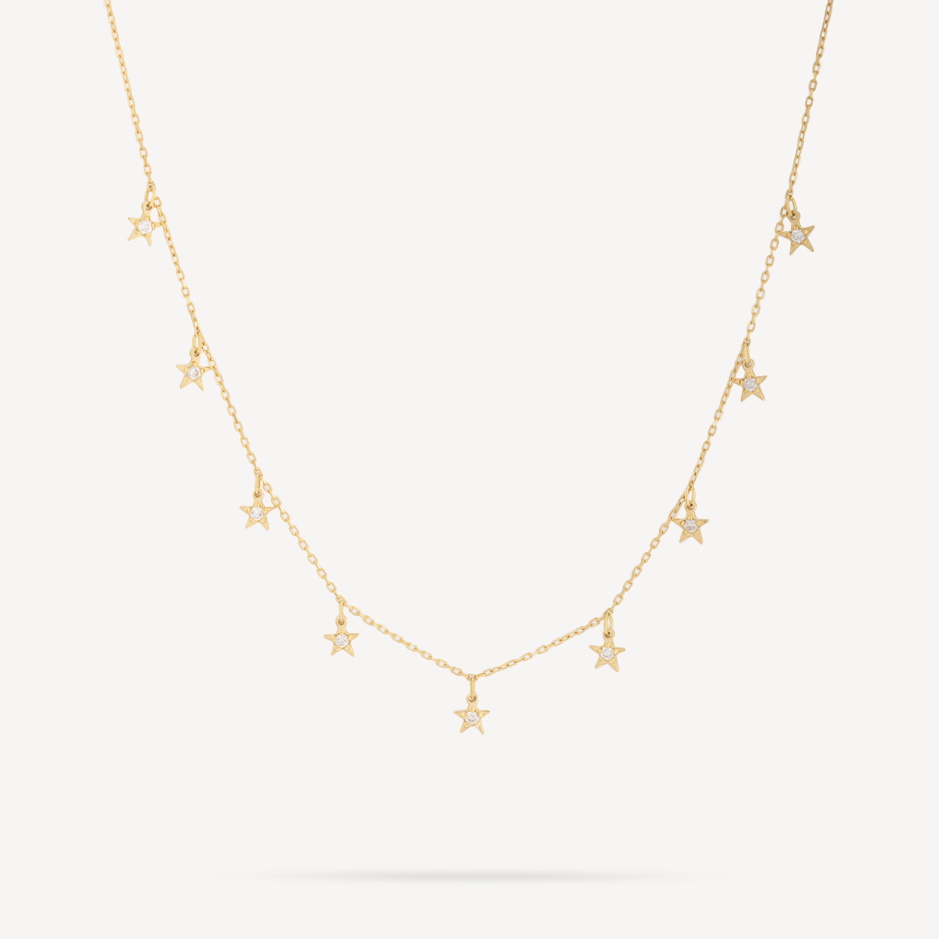 Collier Tiny Star Diamants Or Jaune