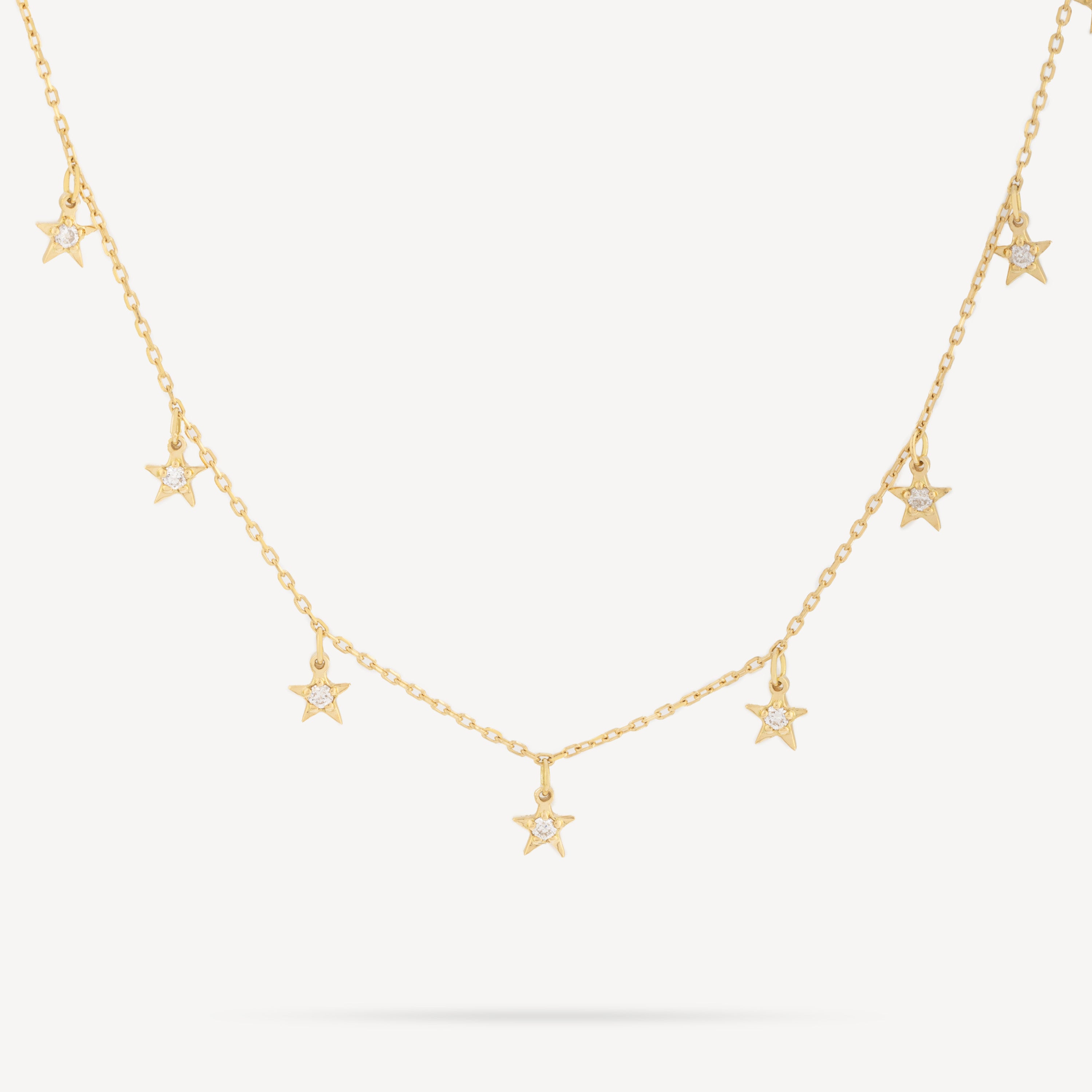 Collier Tiny Star Diamants Or Jaune