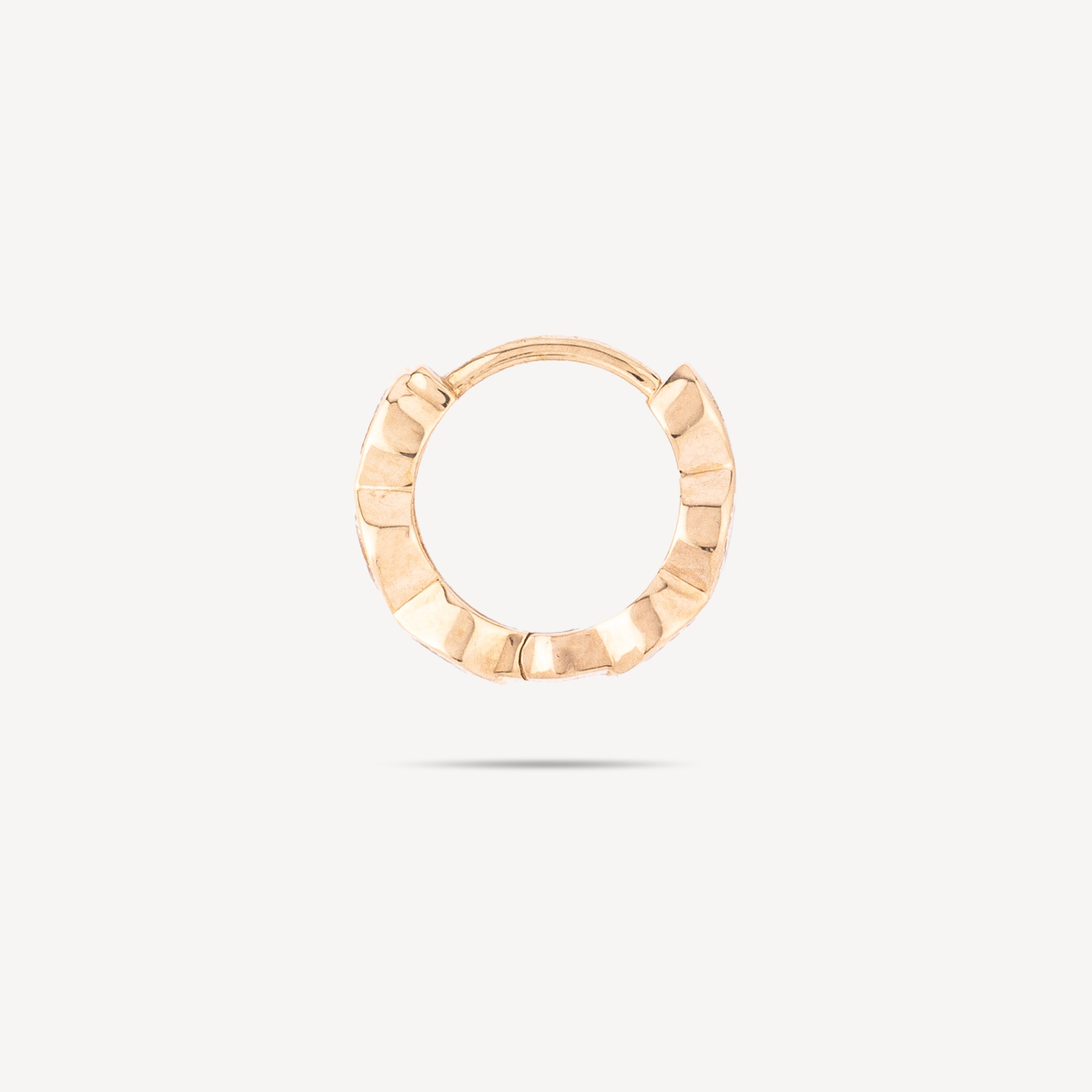 Creole 16mm marquise 4x2mm rose gold