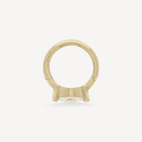 Creole 6.5mm Gelbgold Marquise 4.5x2mm