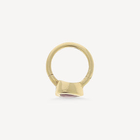 Kreolisches Rubin-Herz aus 6,5 mm Gelbgold