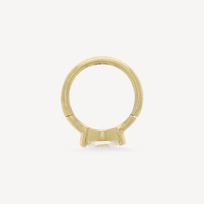 Créole 8mm Or Jaune Marquise 4.5x2mm