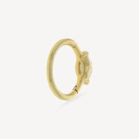 Créole 8mm Or Jaune Marquise 4.5x2mm
