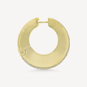 Diamond Pave Bold Hoop