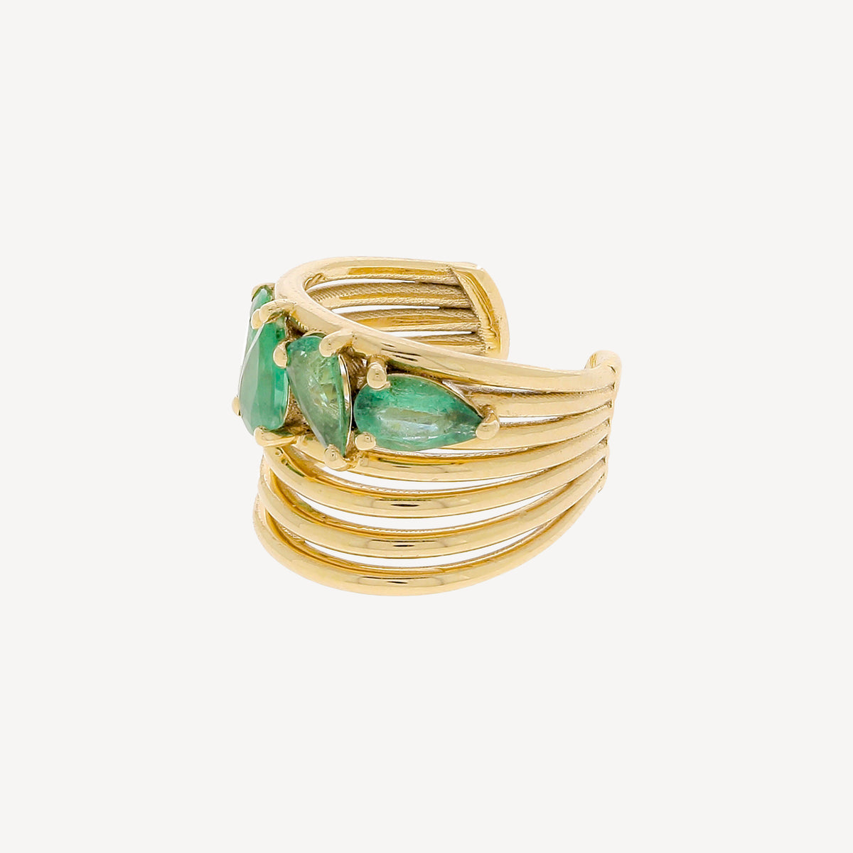 Earcuff Cluster Emeraude