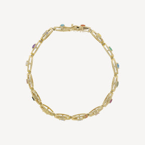 Eyes on You Armband mit mehreren Steinen