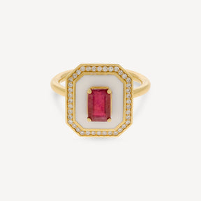 Bague Fizzy Lapis Classic with Ruby