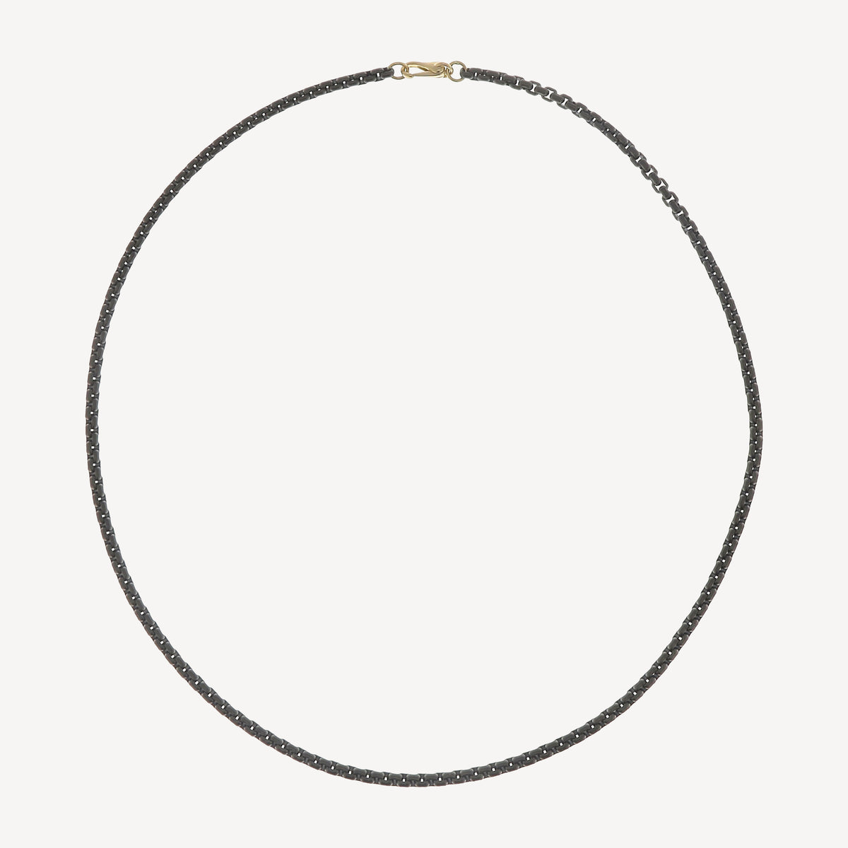 Garnett Silver Chain with Rose Gold Clasp