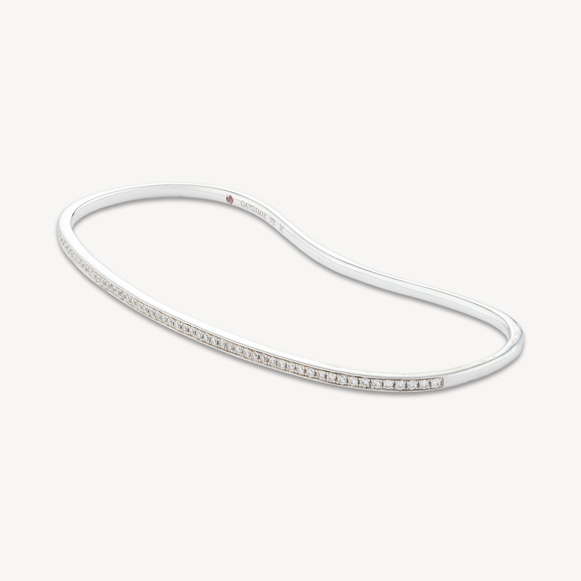 Handarmband mit weißem Pavé-Diamant