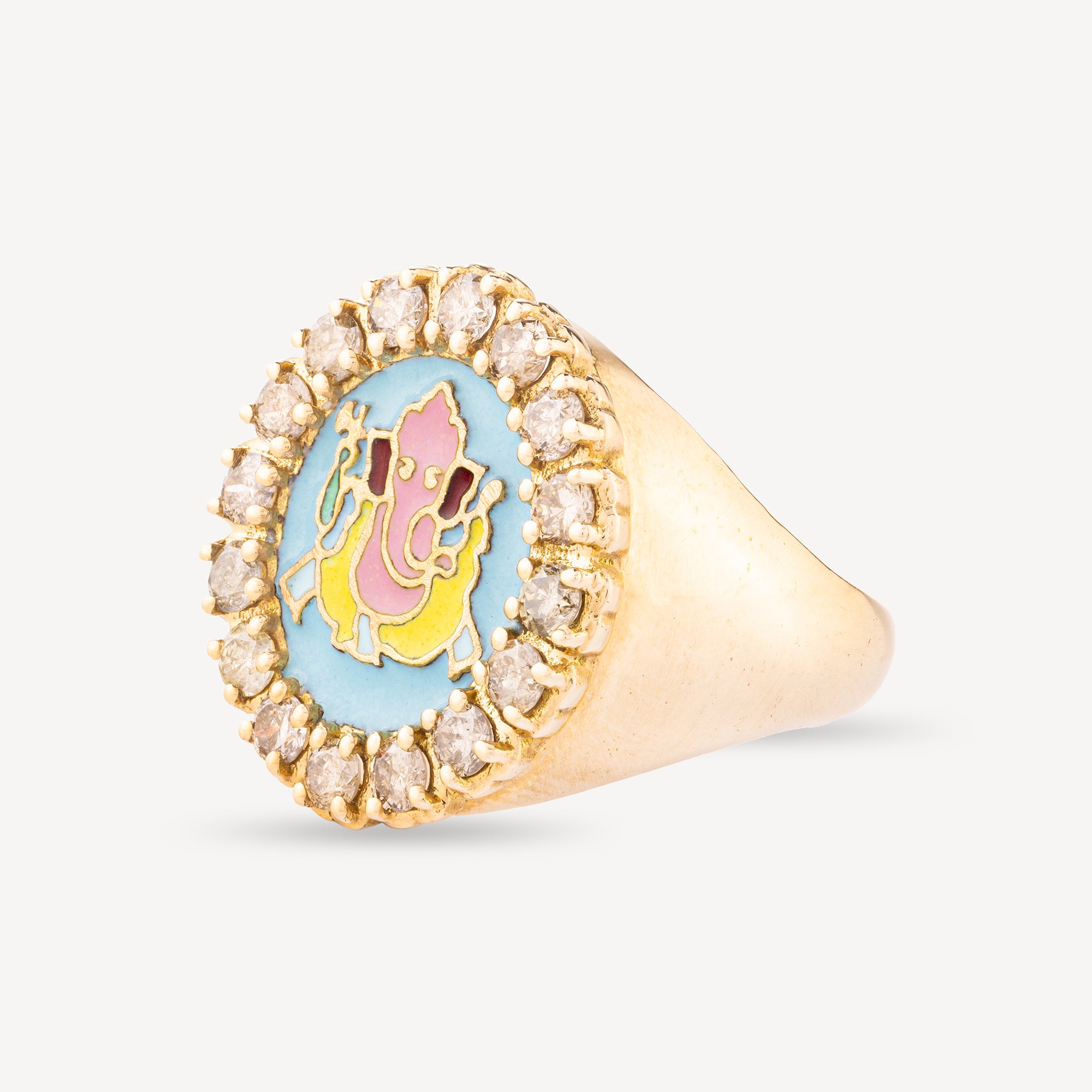 Guru-Ring Ganesha blau