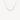 Half Diamond Shaker Yellow Gold Necklace