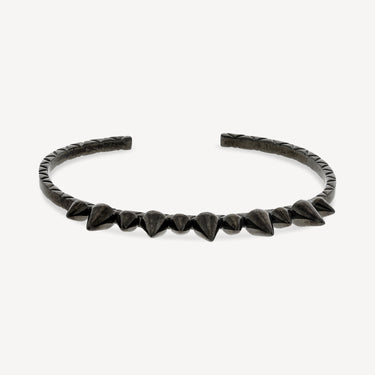 Black Silver Spike Bracelet