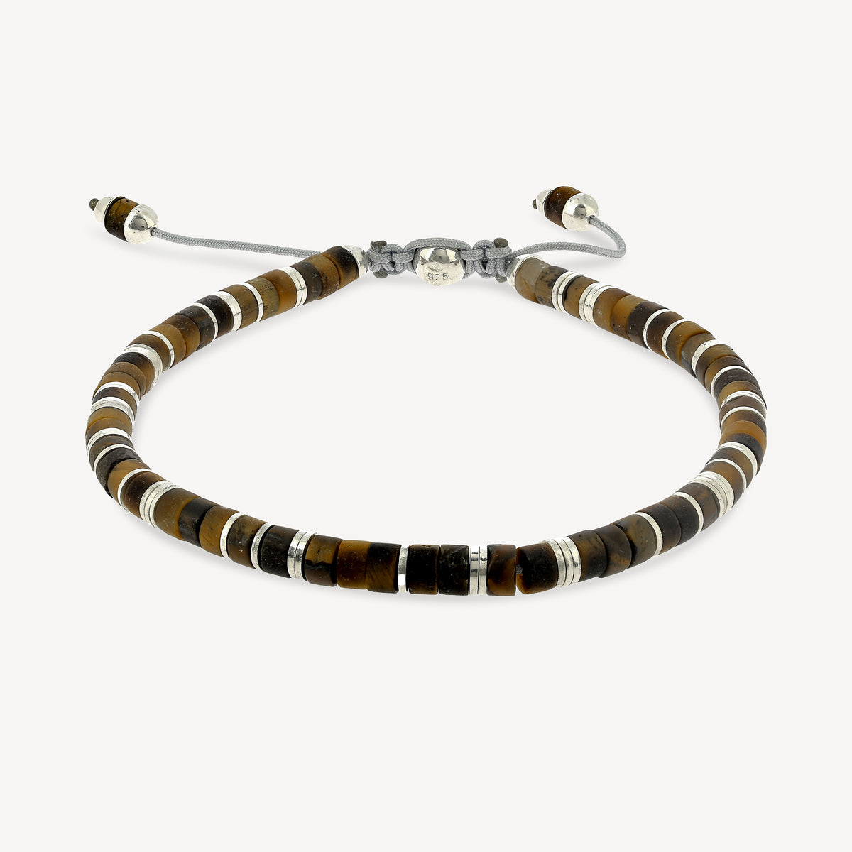 Lazuli Bracelet Silver Tiger Eye Gemstone