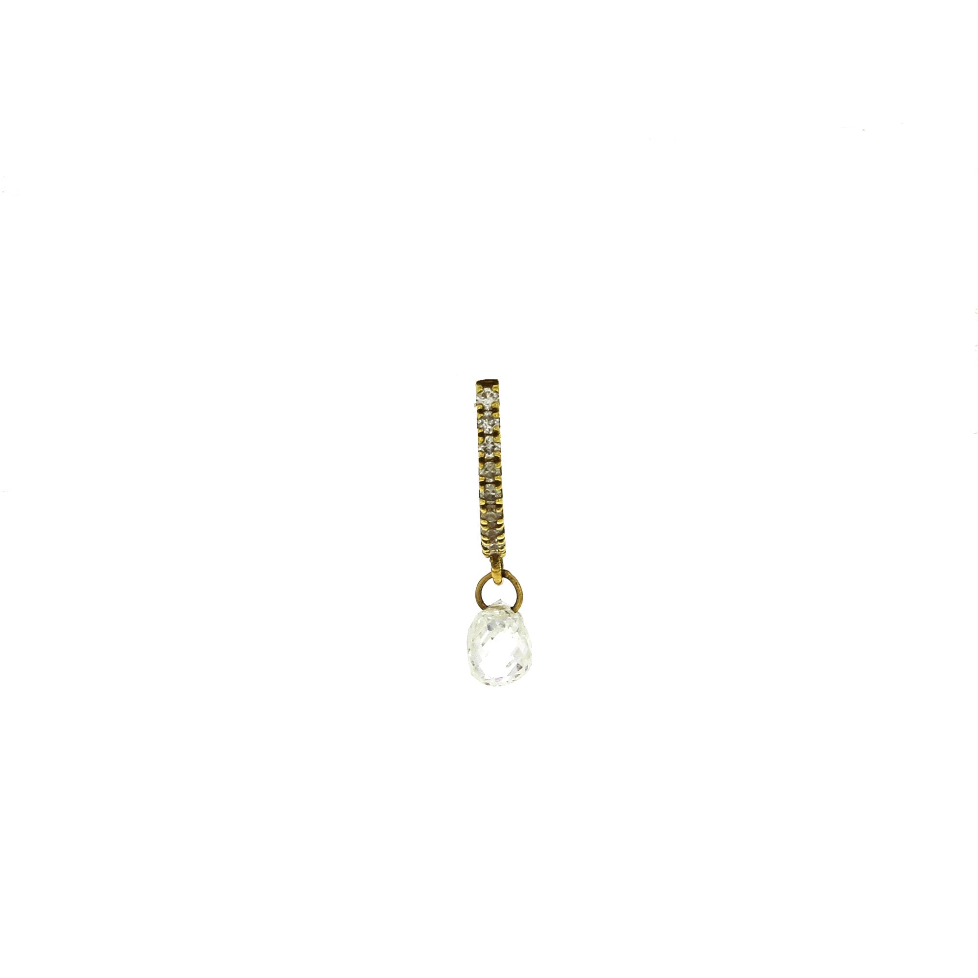 Lightly Briolette Yellow Gold Earring