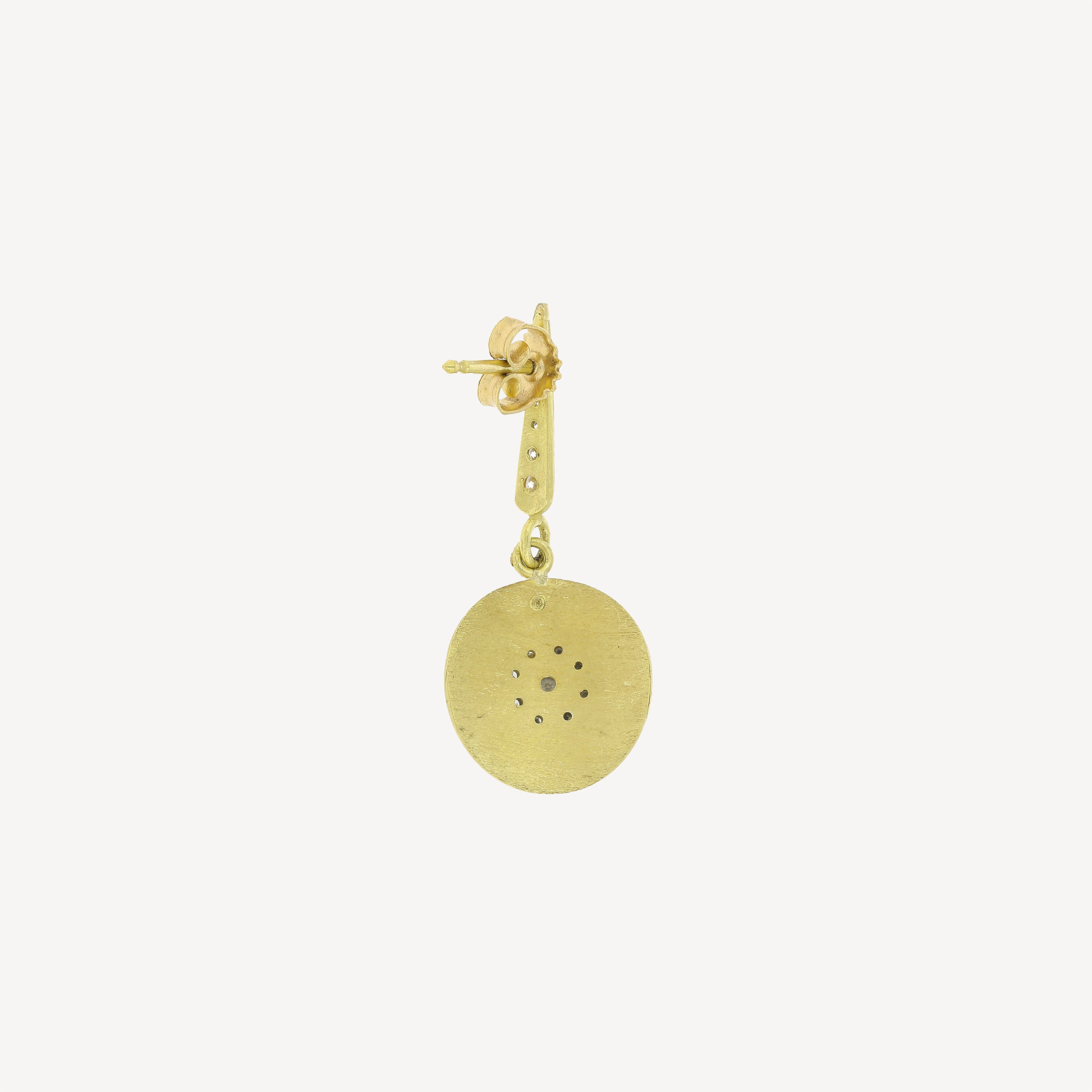 Sun Earring Yellow Gold