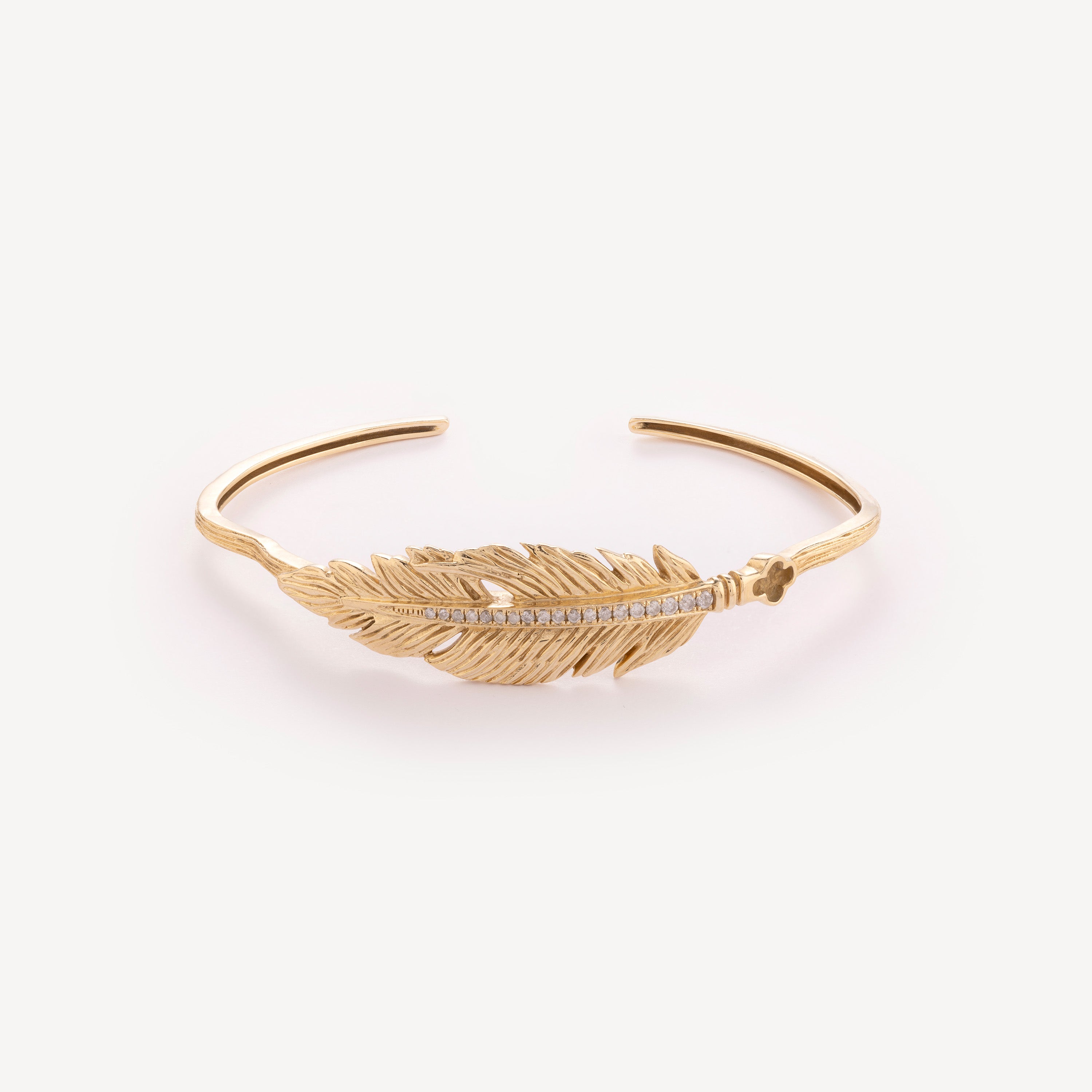 Gold Feather Bracelet