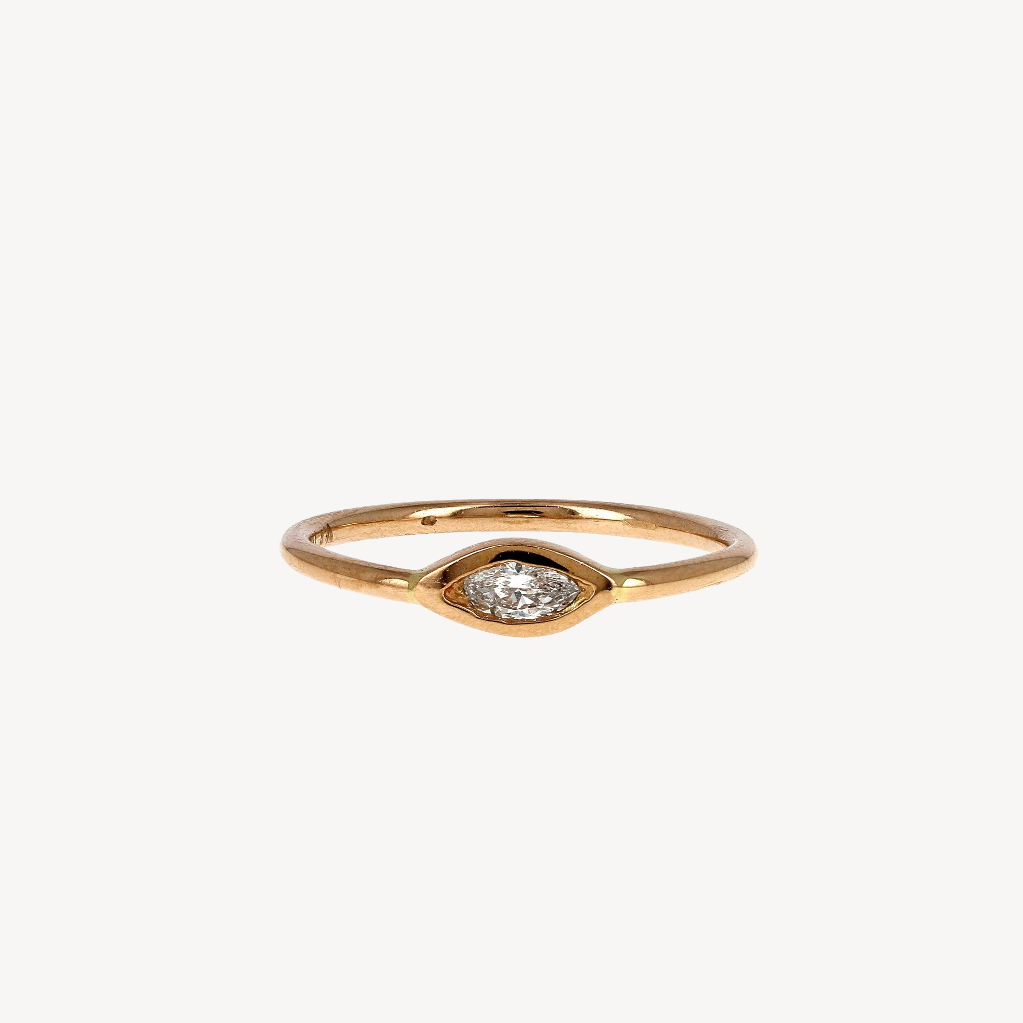 Marquise-Diamant-Waif-Ring aus Roségold