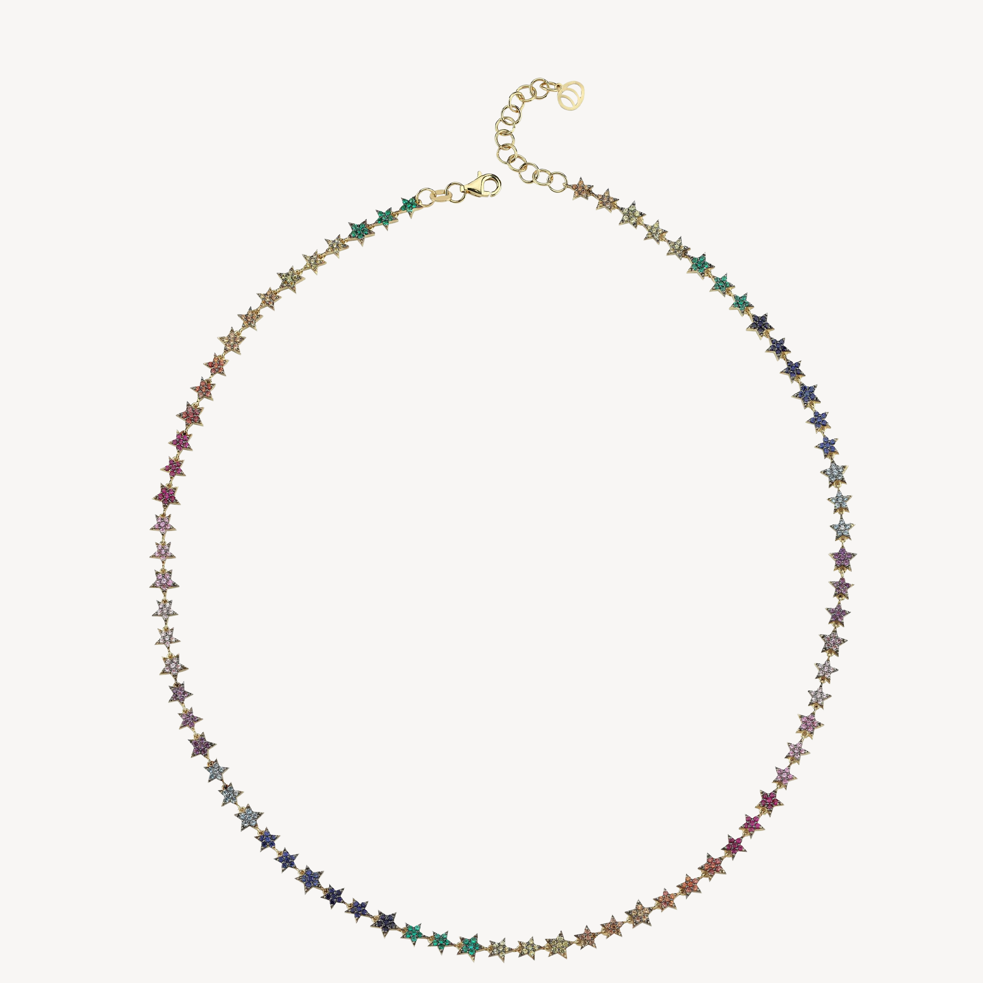 Milky Way Rainbow Sapphires Necklace