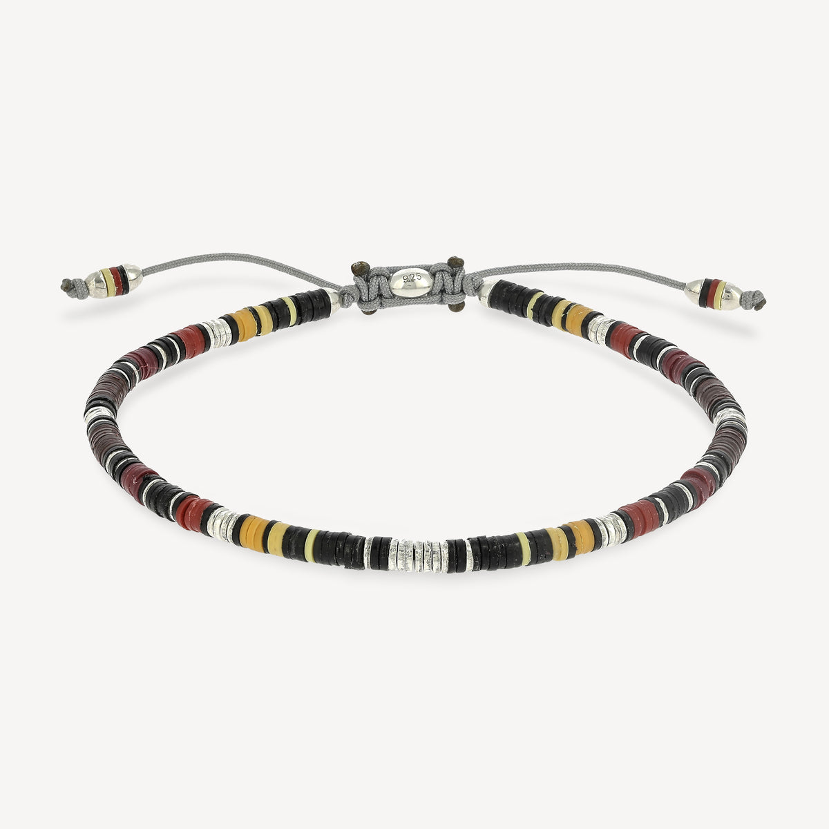 Mini Rizon Bracelet Burgundy Pattern Beads