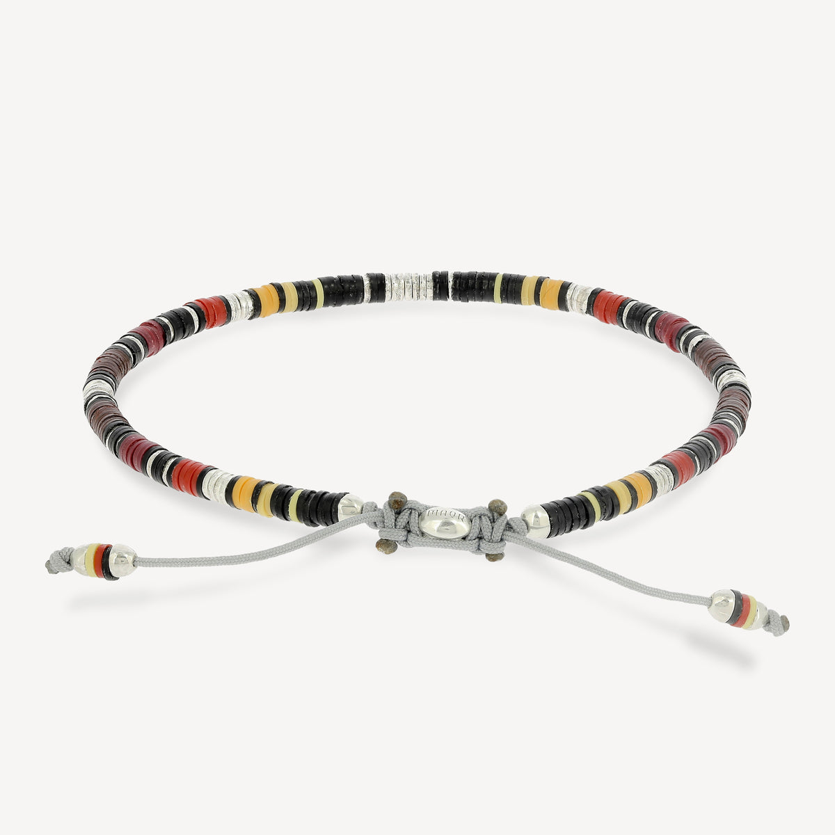 Mini Rizon Bracelet Burgundy Pattern Beads