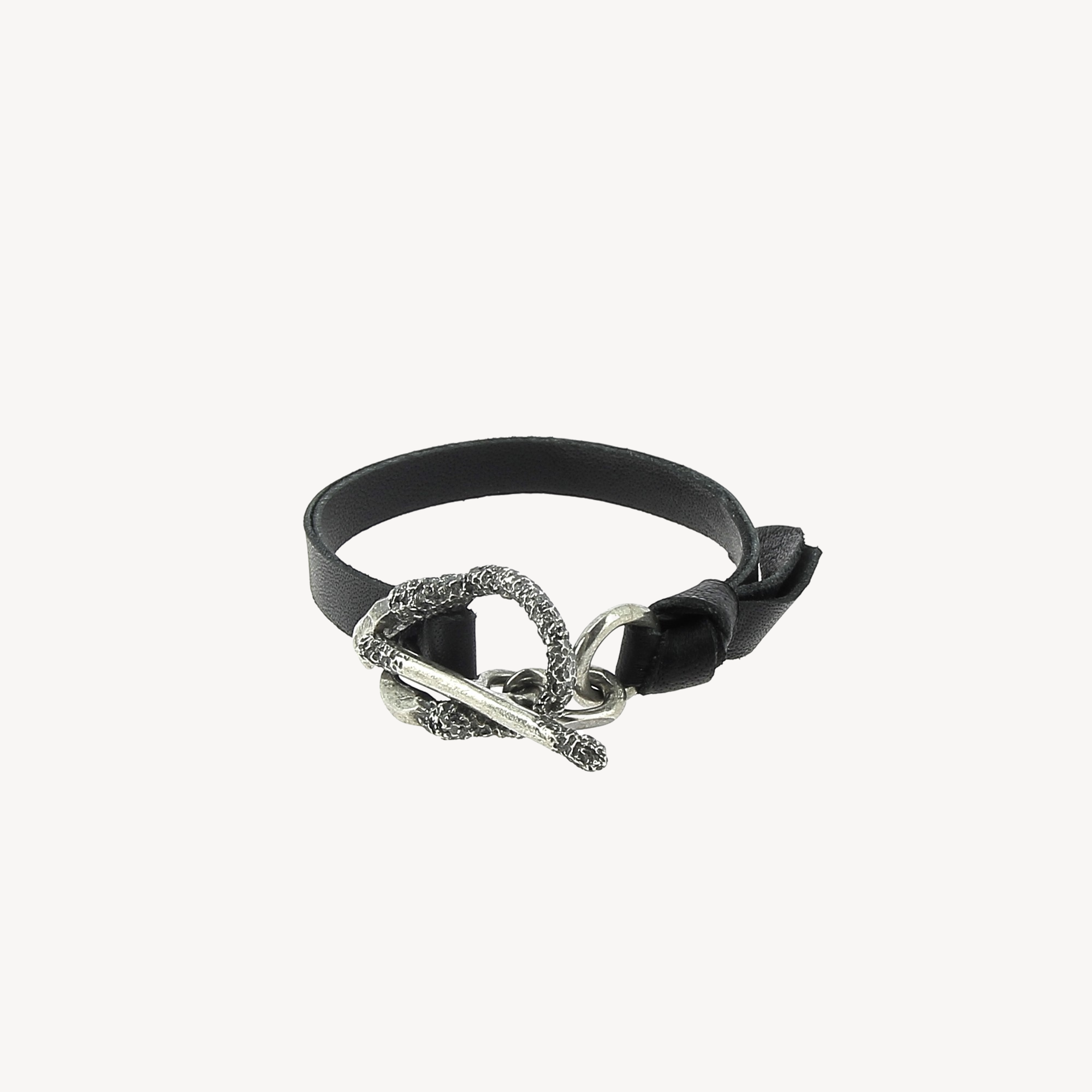 Bracelet Nails Ring Leather