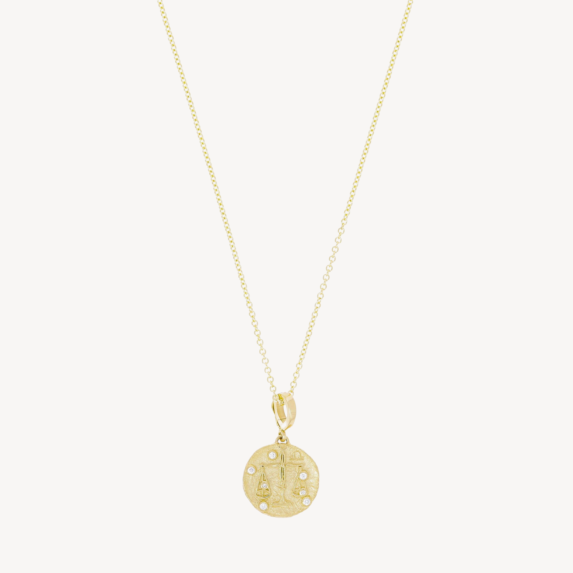 Of The Stars Libra Small Coin Necklace