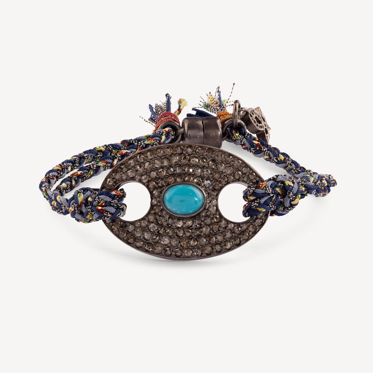 Ein türkises Verschlussarmband