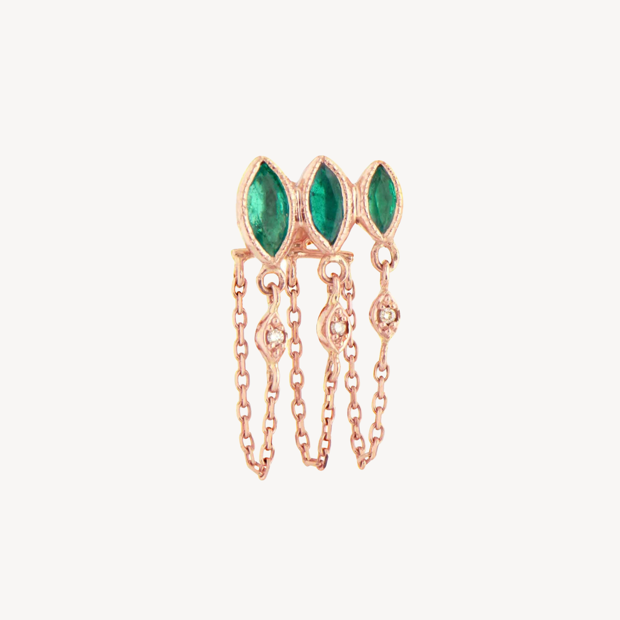 Emerald Marquise Earring