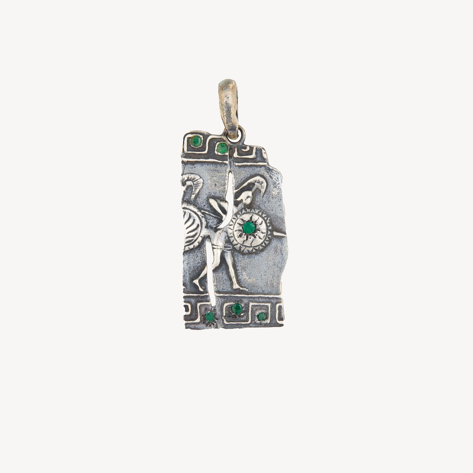 6 Emeralds Pendant Plate 