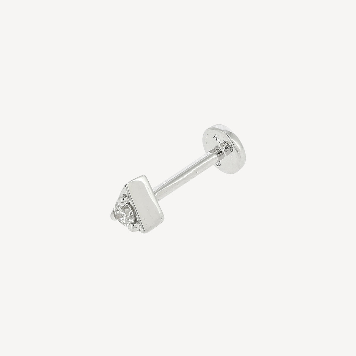 Piercing 8mm Anyway Triangle Diamants et Or Blanc