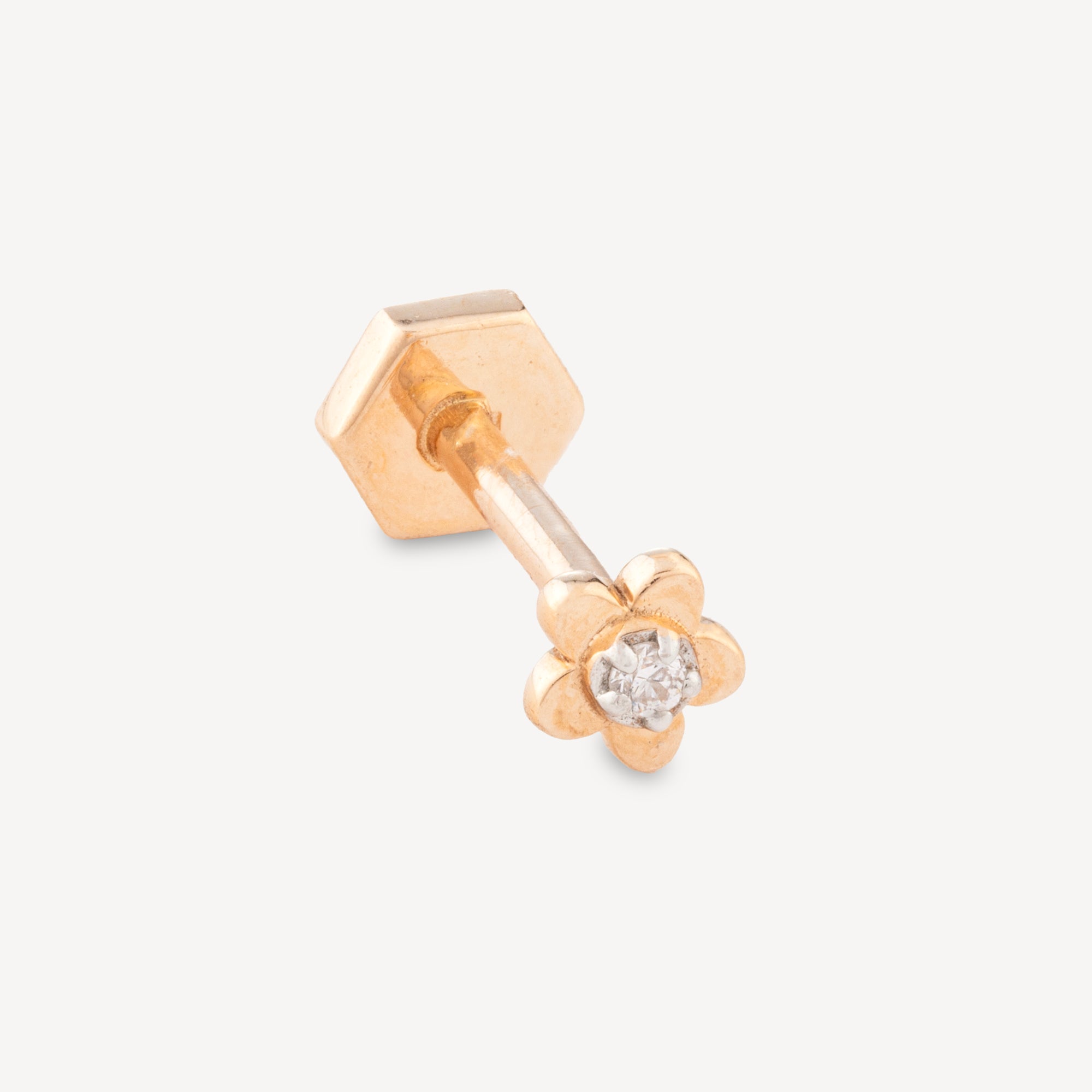 Piercing 8 mm Baby Daisy Diamant Roségold