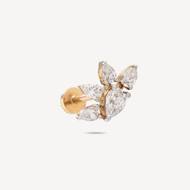 Piercing 8mm Pear 5 Diamants