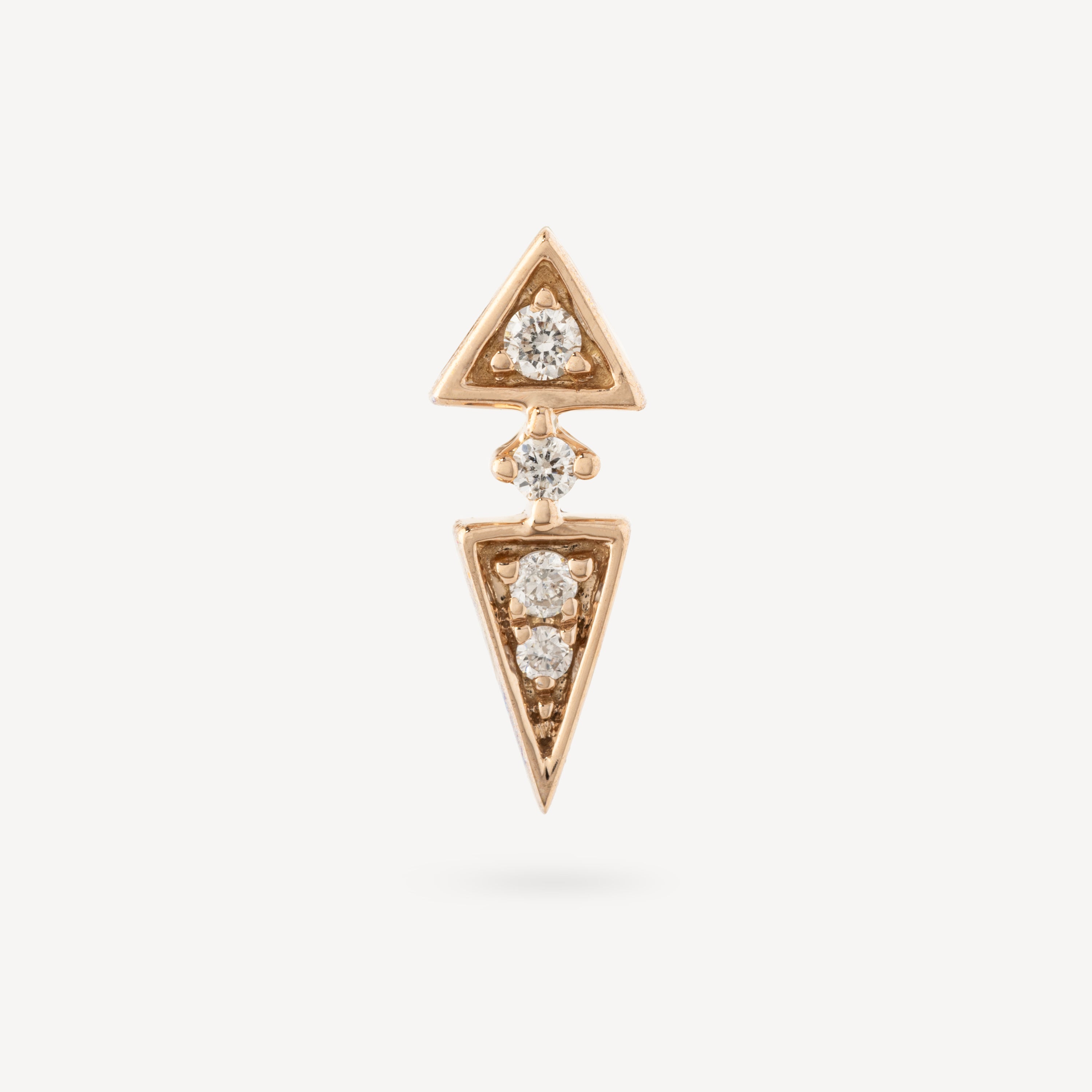 Rockaway Diamond and Rose Gold Piercing